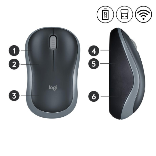 Mysz Logitech 910-002238 (optyczna; 1000 DPI; kolor szary)-6345953