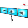 Uchwyt biurkowy na 3 monitory LCD podwójne ramiona MC-691 13