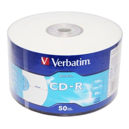 CD-R 52x 700MB 50P SP Printable Extra Protection 43794-641445