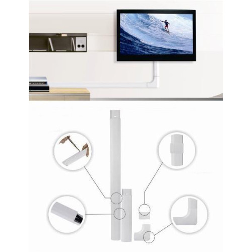 Listwa maskująca do kabli MC-695 W 60 x 20 x 750mm plastik, systemowa-641667
