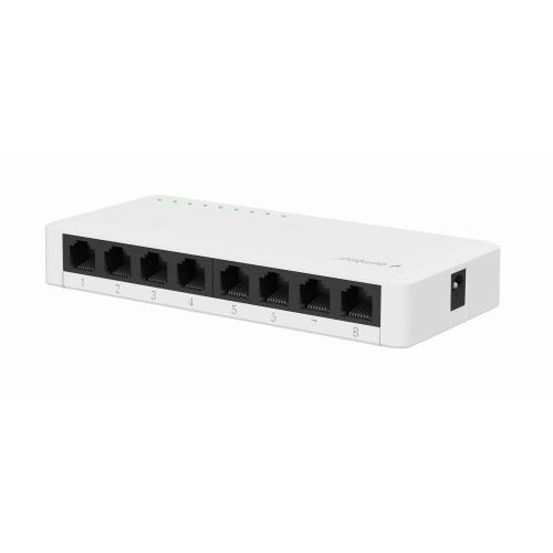 GEMBIRD SWITCH DESKTOP GIGABIT LAN (8X 10/100/1000MBPS) BIAŁY-6444111