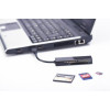 Czytnik kart 4-portowy USB 2.0 HighSpeed (Compact Flash, SD, Micro SD/SDHC, Memory Stick), czarny-645803