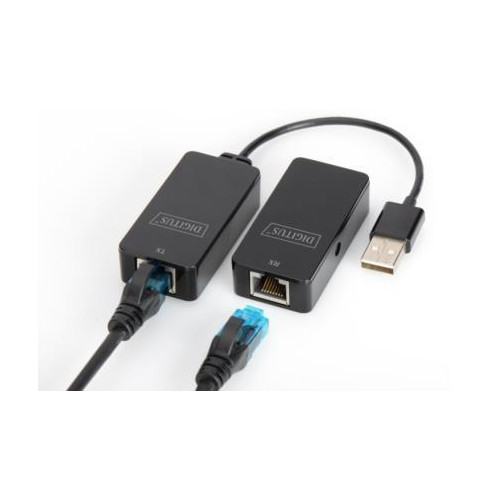 Przedłużacz/Extender USB 2.0 HighSpeed po skrętce Cat.5e/6 UTP, do 50m-645786