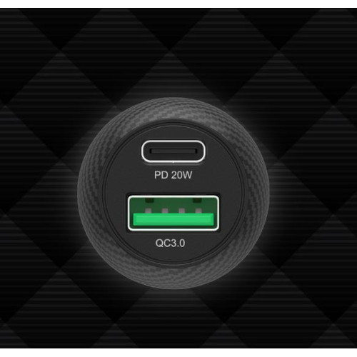 UNITEK ŁADOWARKA SAMOCHODOWA 38W, USB-A USB-C, QC3.0, P1400A-6465155