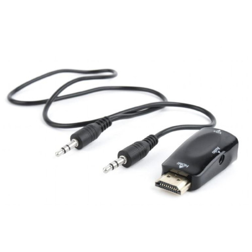 Adapter HDMI-A(M)->VGA(F)+Audio -648061