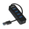 UNITEK HUB USB-A 4X USB-A 3.1, AKTYWNY,10W, H1117A-6491392