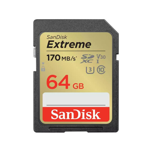 SANDISK EXTREME SDXC 64GB 170/80 MB/s A2-6491212