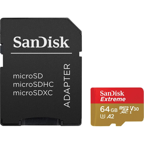 SANDISK EXTREME microSDXC 64 GB 170/80 MB/s A2-6491213