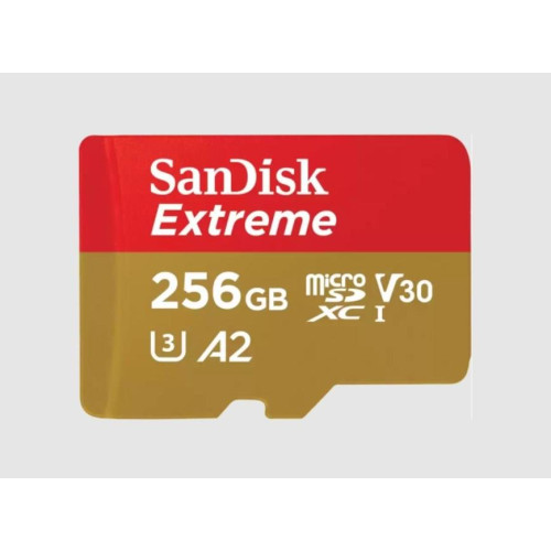 SANDISK EXTREME microSDXC 256 GB 190/130 MB/s A2-6491222