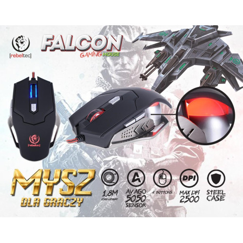Gamingowa mysz optyczna USB Falcon-652556