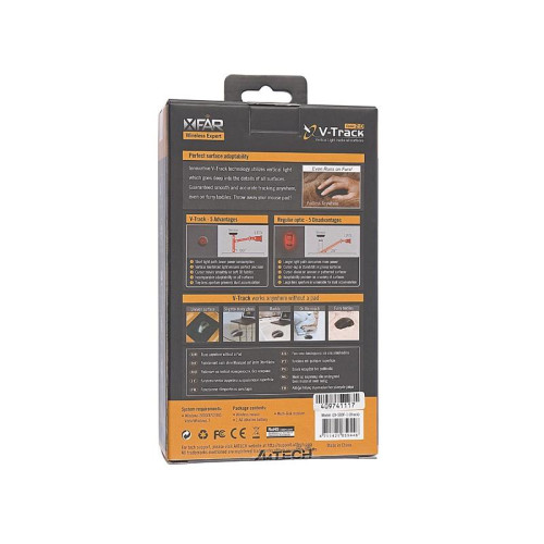 Mysz V-TRACK G9-500F-1 Black RF NANO-655234