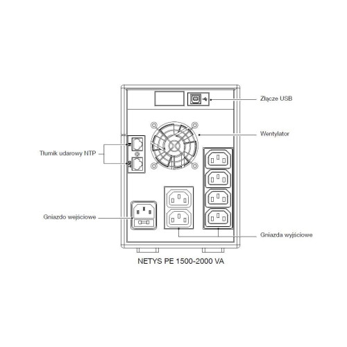 UPS NETYS PE 2000VA/1200W 230V/AVR/6XIEC 320,LED,USB-657082