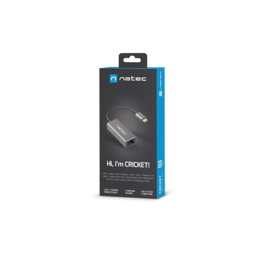 NATEC KARTA SIECIOWA CRICKET 1GB USB-C 3.1 1X RJ45 NA KABLU NNC-1925-6688119