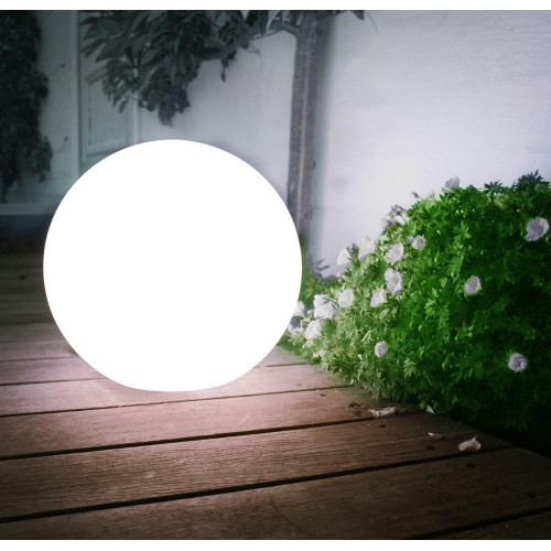 Solarna lampa ogrodowa Kula LED GB123 Biała-670629
