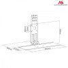 Uchwyt na klawiaturę MC-756 VESA 75x75, 100x100 - dodatek do uchwytów monitora-676211