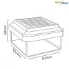Lampa solarna na słupek LED 80x80 GB127 Daszek kopertowy-676292