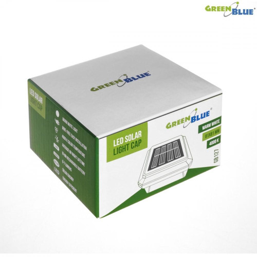 Lampa solarna na słupek LED 80x80 GB127 Daszek kopertowy-676289