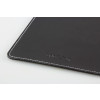 Podkladka pod mysz, skórzany design, czarna-677318