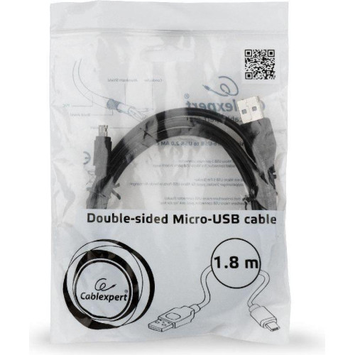 Kabel USB -> Micro USB dwustronne 1.8m -677522