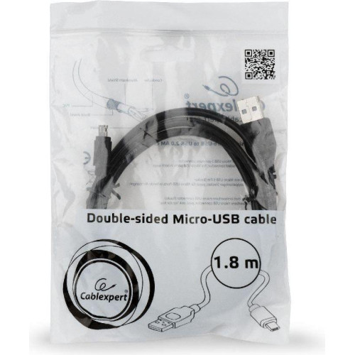 Kabel USB -> Micro USB dwustronne 1.8m-677522