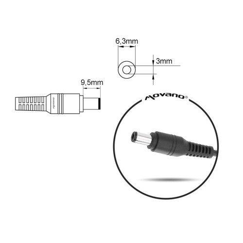 Zasilacz Movano 15v 4a (6.3x3.0) 60W do Toshiba-6793335