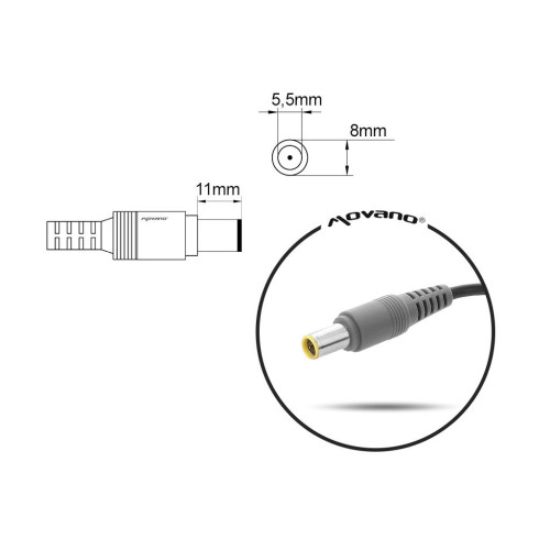 Zasilacz Mitsu 20v 4.5a (8.0x5.5 pin) 90W do Lenovo-6794259