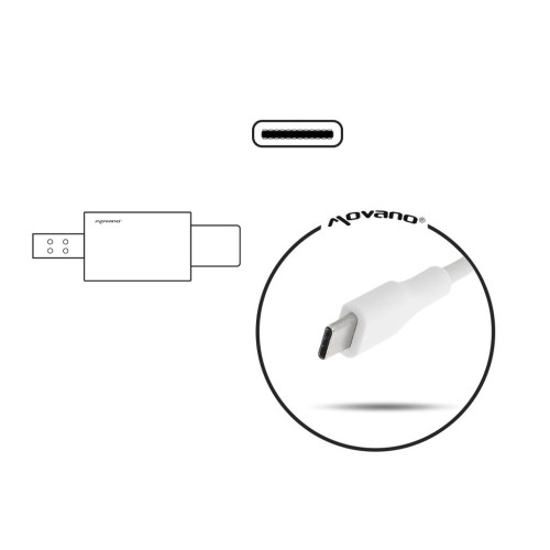Zasilacz Movano 65W USB type C USB-C (white)-6794643