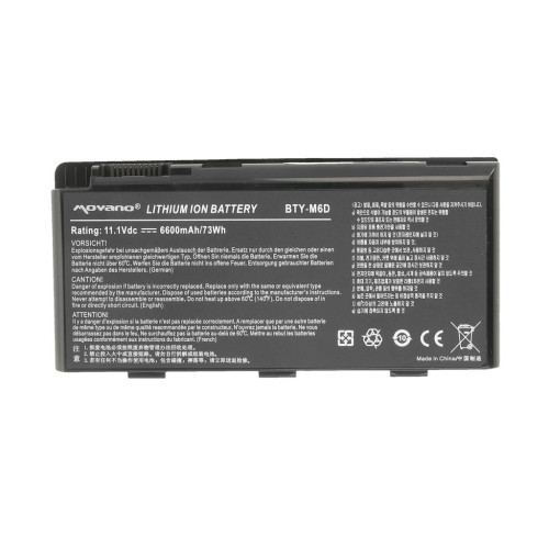 Bateria Movano do MSI GT660, GT780, GX780-6795518