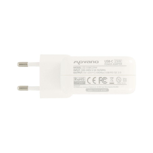 Zasilacz Movano 29W USB type C USB-C (white)-6796236