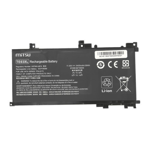 Bateria Mitsu do HP Omen 15, Pavilion 15 - 11.55V-6796301