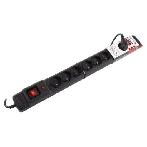 Listwa przeciwprzepięciowa Multi M9 1.5m czarna (9 gniazd)-680084