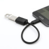 Kabel OTG USB AF - USB C 15cm czarny-681392