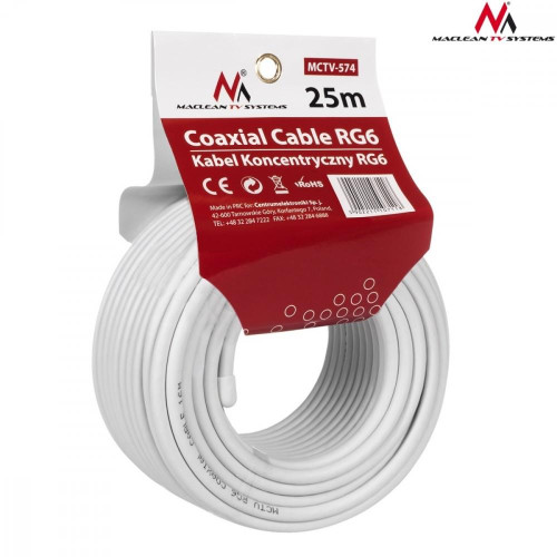 Kabel koncentryczny 1.0CCS RG6 25m MCTV-574-682363