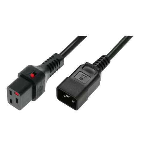 Kabel zasilający serwerowy 3x1,5mm2 Typ IEC C20 prosty/IEC C19 prosty M/Ż 1m czarny-683045