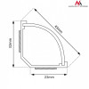 Listwa maskująca kanał kablowy 1.5m 43x23 mm Biała MCTV-575 z taśmą-687146