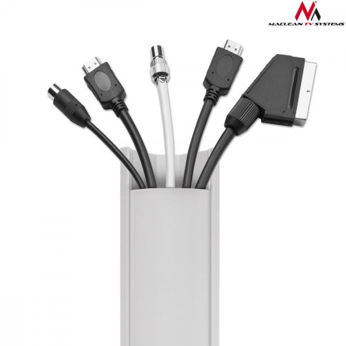 Listwa maskująca kanał kablowy 1.5m 43x23 mm Biała MCTV-575 z taśmą-687142