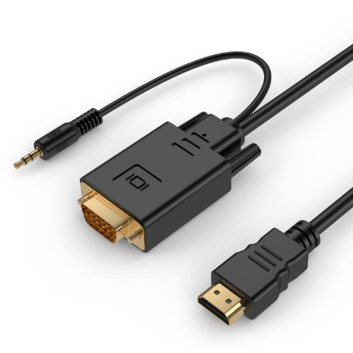 Konwerter HDMI do VGA mini Jack 1.8 m czarny-694577