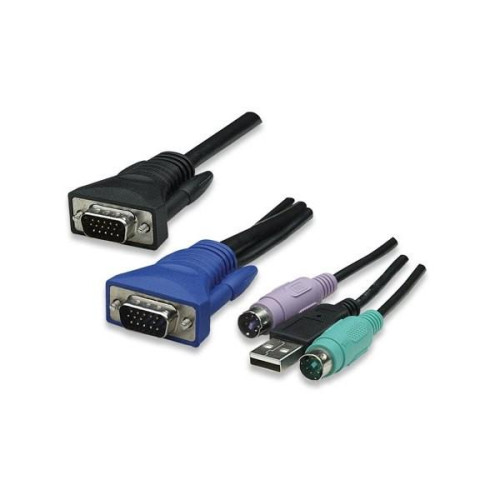 Przełącznik KVM 8-portowy USB/PS2 z OSD, rackowy-694595