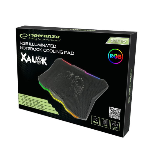 ESPERANZA PODSTAWKA CHŁODZĄCA GAMING RGB XALOK EGC110-6955504