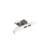 LANBERG KARTA PCI-E X1 -> 2X USB-A 3.1 GEN1 ŚLEDŹ LOW PROFILE PCE-US3-002-6961738