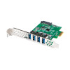 LANBERG KARTA PCI-E X1 -> 4X USB-A 3.1 GEN1 ŚLEDŹ LOW PROFILE PCE-US3-004-6961740