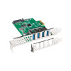 LANBERG KARTA PCI-E X1 -> 4X USB-A 3.1 GEN1 ŚLEDŹ LOW PROFILE PCE-US3-004-6961743