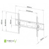 Uchwyt ścienny LCD/LED 40-65cali 60kg czarny-696565