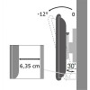Uchwyt ścienny LCD/LED 13-37cali slim, 25kg, czarny-696584
