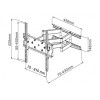 Uchwyt ścienny LCD/LED 42-70cali regulowany, 70kg, czarny-696590