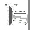 Uchwyt ścienny LCD/LED 13-30 cali podwójne ramię, czarny-696602