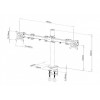 Uchwyt biurkowy LCD/LED 13-27 cali podwójny 2x10kg, czarny-696610