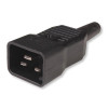 Listwa zasilająca Rack 19 cali do UPS 12 gniazd, 2m czarna, 250V/16A-696743
