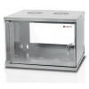 Szafa wisząca ECO 19cali 6U/320mm zmontowana, szklane drzwi, szara-696942