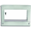 Szafa wisząca ECO 19cali 6U/320mm zmontowana, szklane drzwi, szara-696943